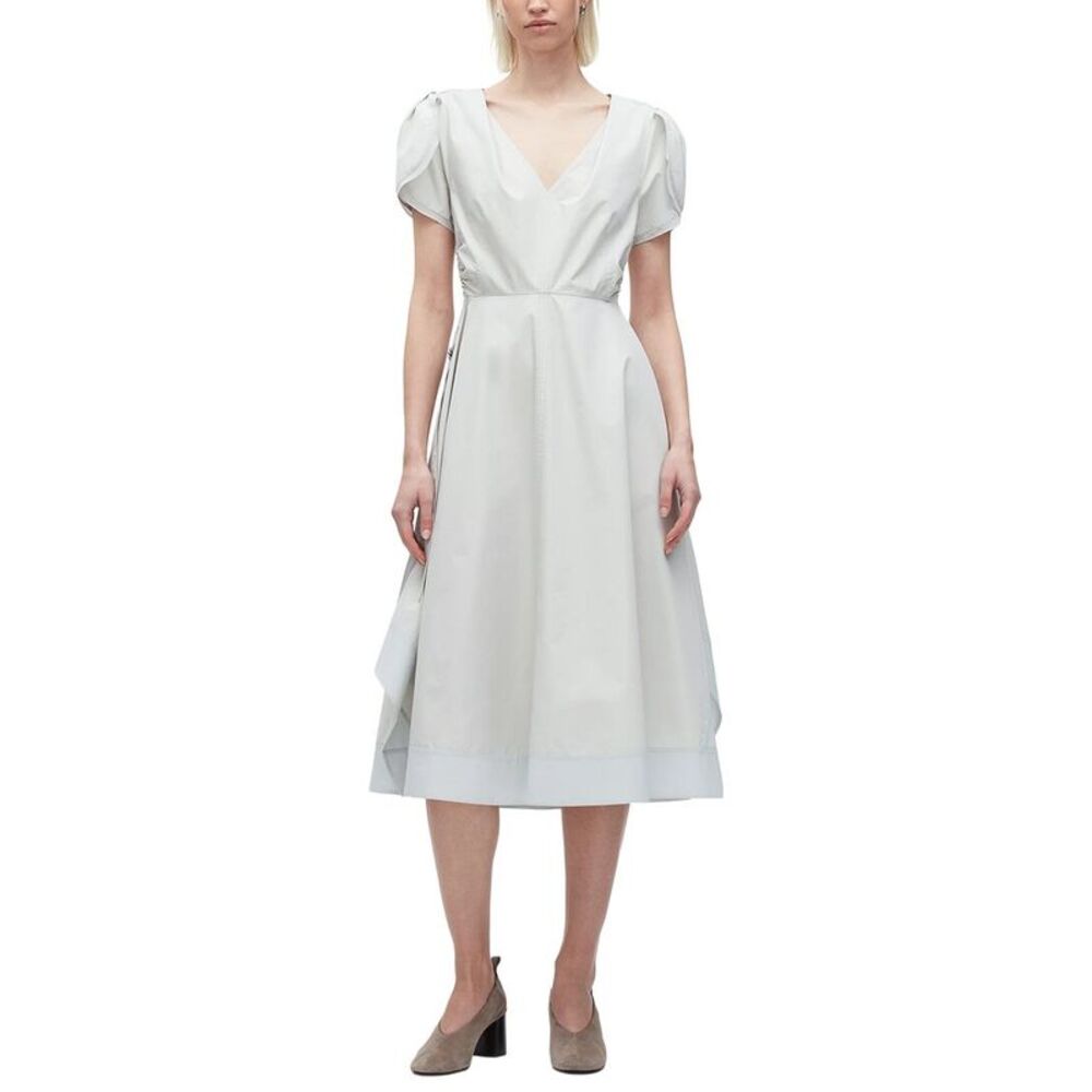 3.1 Phillip Lim Womens  Soft Tulip Sleeve V-Neck Dress